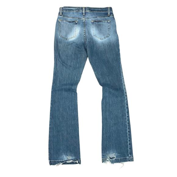 Vintage Y2K Grunge Low Rise Long and Lean Distressed Faded Jeans - Picture 5 of 8